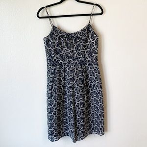 Eliza J Eyelet Embroidered‎ Aline Dress sz 8 petite